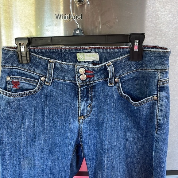 Women’s size 7/8 x 34 twenty x wrangler jeans 2 snap & low rise zip Straight leg - Picture 2 of 11